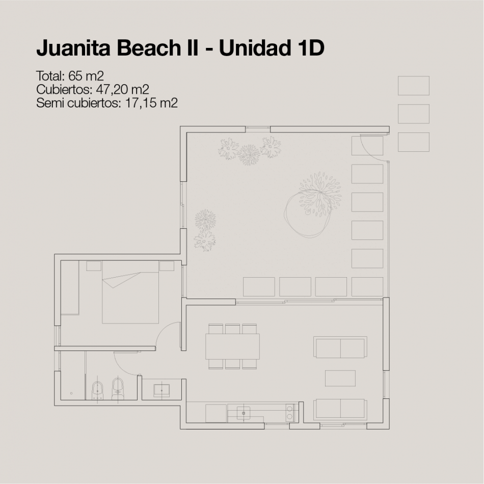 LA JUANITA.  1 dormitorio. Gestion sistema Condotel