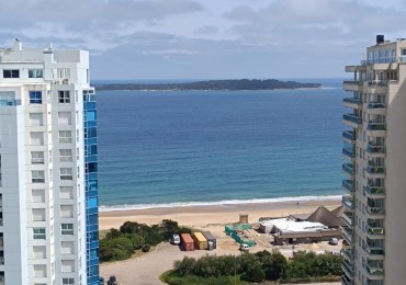 Gala Tower, 2 dormitorios.  Vista al mar con balcon y parrillero. Piso 19